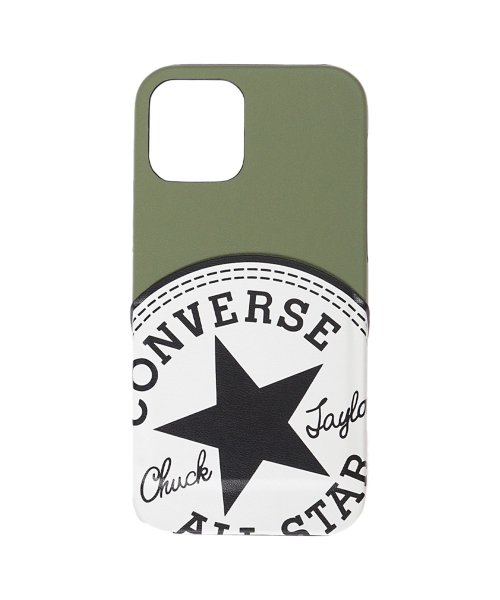 CONVERSE(CONVERSE)/ コンバース CONVERSE iPhone12 12 pro スマホケース メンズ レディース 携帯 アイフォン BIG CIRCLE LOGOPU LEAT/ホワイト