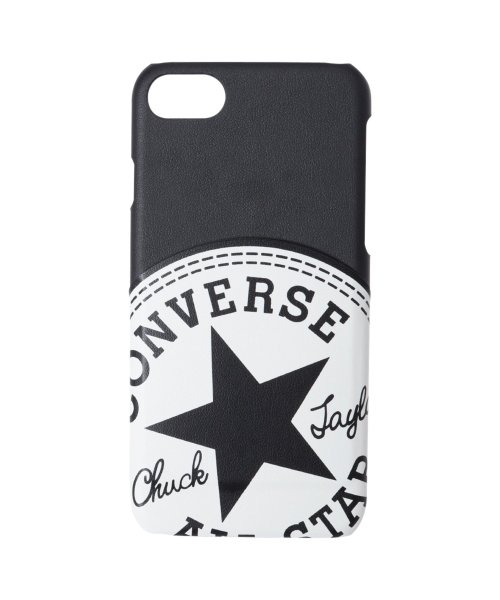 CONVERSE(CONVERSE)/ コンバース CONVERSE iPhone SE2 8 7 スマホケース メンズ レディース 携帯 アイフォン BIG CIRCLE LOGOPU LEATH/ブラック