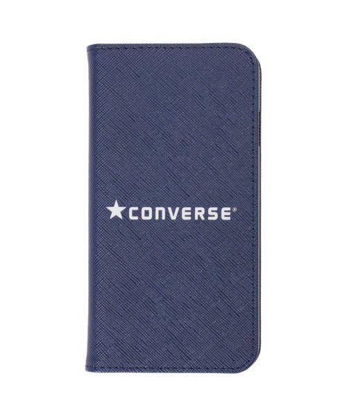 CONVERSE(CONVERSE)/ コンバース CONVERSE iPhone SE2 8 7 スマホケース メンズ レディース 手帳型 携帯 アイフォン LOGO PU LEATHER BOO/ブルー