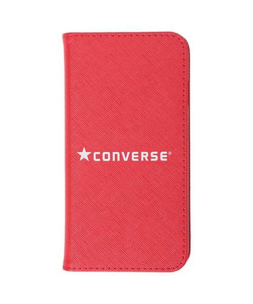 CONVERSE(CONVERSE)/ コンバース CONVERSE iPhone SE2 8 7 スマホケース メンズ レディース 手帳型 携帯 アイフォン LOGO PU LEATHER BOO/レッド
