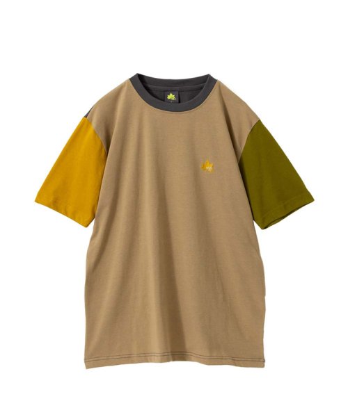 MAC HOUSE(men)(マックハウス（メンズ）)/LOGOS PARK ロゴス パーク ワンポイント刺繍半袖Tシャツ 3233－2350/マルチカラー（369）