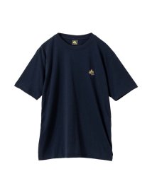 MAC HOUSE(men)(マックハウス（メンズ）)/LOGOS PARK ロゴス パーク ワンポイント刺繍半袖Tシャツ 3233－2350/ネイビー