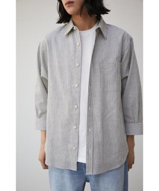 AZUL by moussy/RELATECH LINEN MIX 3/4 SHIRT/505397449