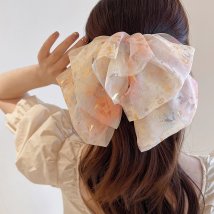 miniministore(ミニミニストア)/ビッグリボンバレッタ韓国ヘアアクセサリー/オレンジ