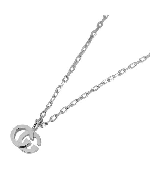 GUCCI グッチ ネックレス 687118 J8502 9000 WHITE GOLD GUCCI ネックレス J8502 ホワイトゴールド 単位cm