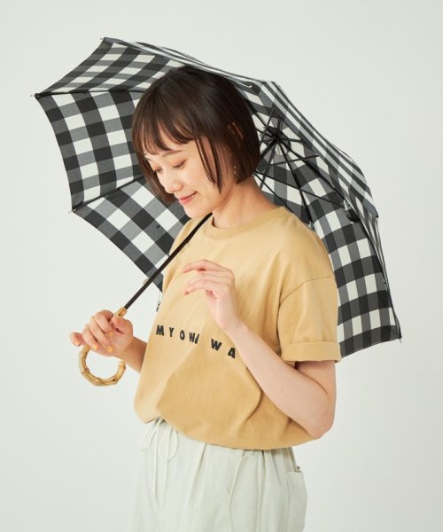WEB限定】＜because＞チェック柄 日傘 晴雨兼用 レイン(505392281) グリーンレーベルリラクシング(green  label relaxing) MAGASEEK
