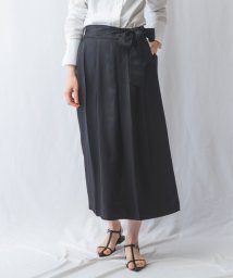 NARA CAMICIE(ナラカミーチェ)/ラップスカート風パンツ/ブラック