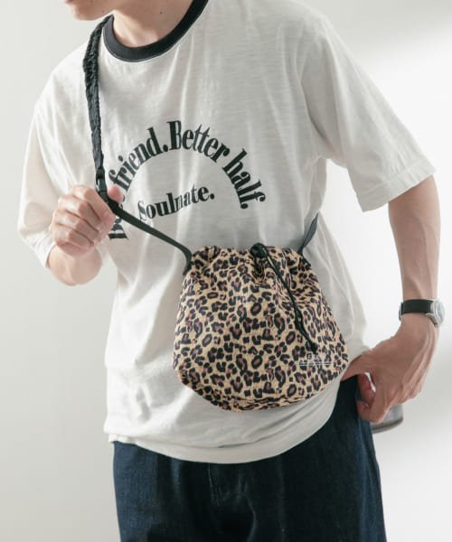 ITEMS URBANRESEARCH(アイテムズアーバンリサーチ（メンズ）)/2way キンチャクショルダー/LEOPARD