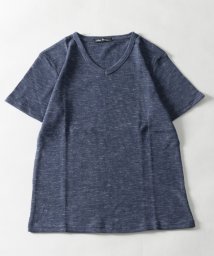 Nylaus select/杢ワッフル Vネック 半袖Tシャツ/505400415