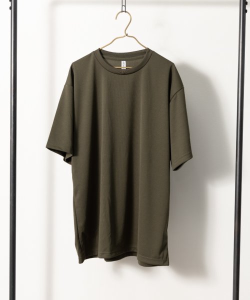 Nylaus select(ナイラスセレクト)/大きいサイズ 4.4オンス 吸汗速乾 UVカット ドライ半袖Tシャツ/グリーン