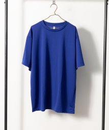 Nylaus select(ナイラスセレクト)/大きいサイズ 4.4オンス 吸汗速乾 UVカット ドライ半袖Tシャツ/ブルー