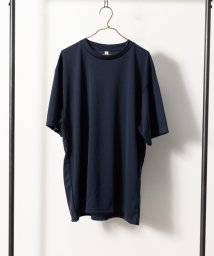 Nylaus select(ナイラスセレクト)/大きいサイズ 4.4オンス 吸汗速乾 UVカット ドライ半袖Tシャツ/ネイビー