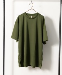 Nylaus select(ナイラスセレクト)/大きいサイズ 4.4オンス 吸汗速乾 UVカット ドライ半袖Tシャツ/オリーブ
