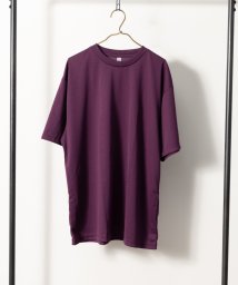 Nylaus select(ナイラスセレクト)/大きいサイズ 4.4オンス 吸汗速乾 UVカット ドライ半袖Tシャツ/パープル