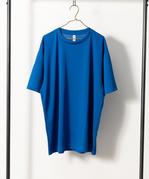 Nylaus select(ナイラスセレクト)/大きいサイズ 4.4オンス 吸汗速乾 UVカット ドライ半袖Tシャツ/ライトブルー