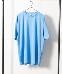 Nylaus select(ナイラスセレクト)/大きいサイズ 4.4オンス 吸汗速乾 UVカット ドライ半袖Tシャツ/サックス