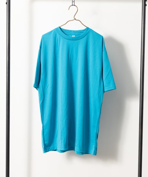 Nylaus select(ナイラスセレクト)/大きいサイズ 4.4オンス 吸汗速乾 UVカット ドライ半袖Tシャツ/ブルー