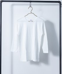 Nylaus select/トライブレンド ミックスカラー 7分袖Tシャツ/505400493