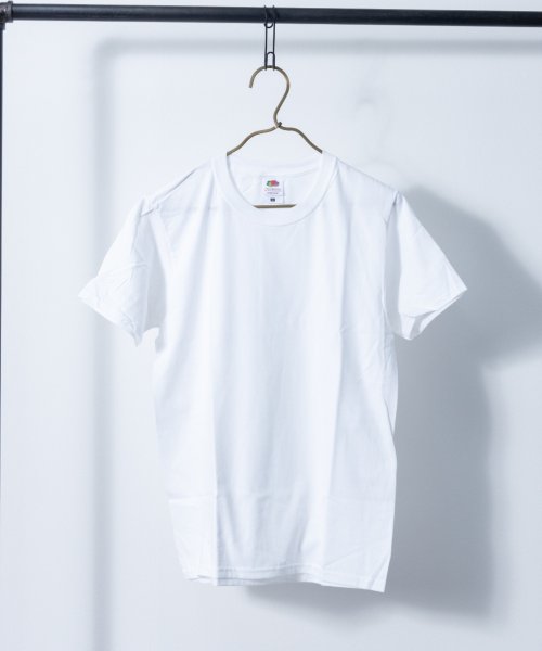 Nylaus select(ナイラスセレクト)/Fruit of the LOOM 4.8オンス ライトウェイト 半袖Tシャツ/ホワイト