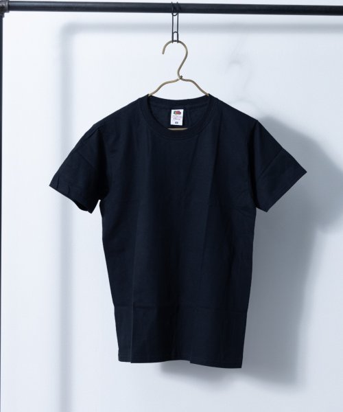 Nylaus select(ナイラスセレクト)/Fruit of the LOOM 4.8オンス ライトウェイト 半袖Tシャツ/ブラック