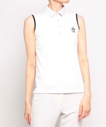 Munsingwear(マンシングウェア)/【ENVOY|3Colors Penguin Logo】SUNSCREEN襟ロゴワンポイントノースリーブシャツ/ホワイト