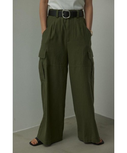 BLACK BY MOUSSY(ブラックバイマウジー)/wide military pants/KHA