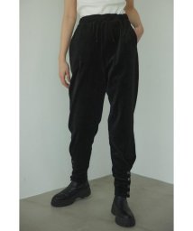 BLACK BY MOUSSY(ブラックバイマウジー)/hem button velour pants/BLK