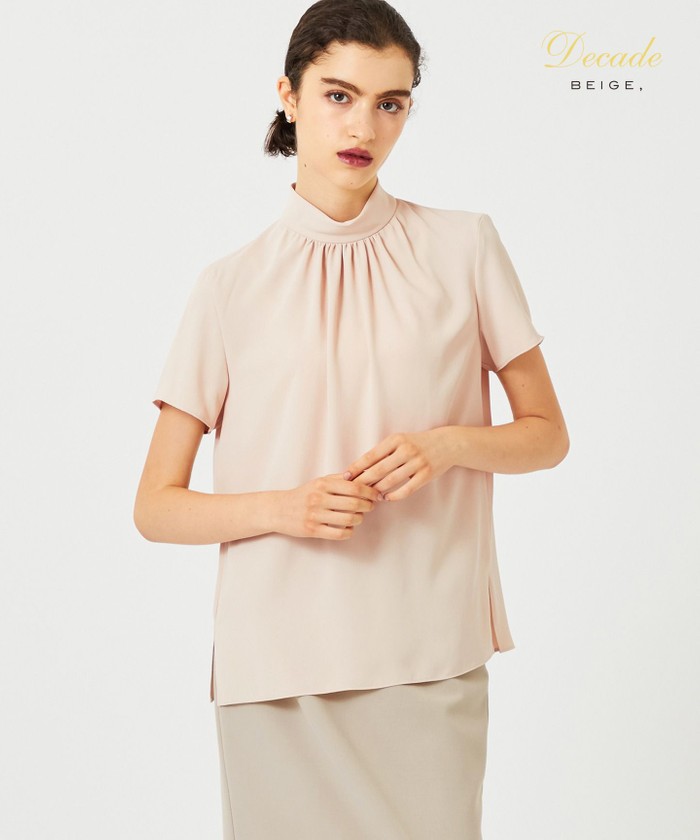 BEIGE EVA / ハイネックブラウス NUDE 4 BEIGE EVA / ハイネックブラウス NUDE 4