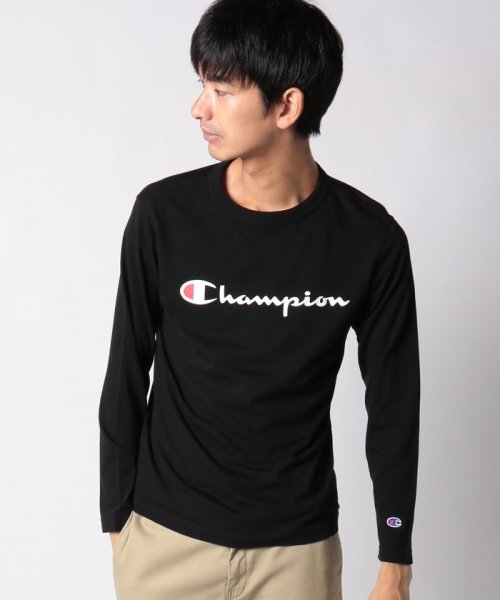 CHAMPION(チャンピオン)/【Champion/チャンピオン】長袖カットソー/ブラック