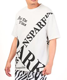 LUXSTYLE(ラグスタイル)/クロスロゴプリント半袖Tシャツ/Tシャツ メンズ 半袖 クロス ロゴ プリント/ホワイト
