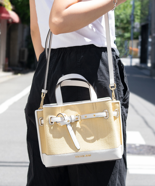 MICHAEL KORS バイカラー 2way バッグ 保存袋付き www.krzysztofbialy.com