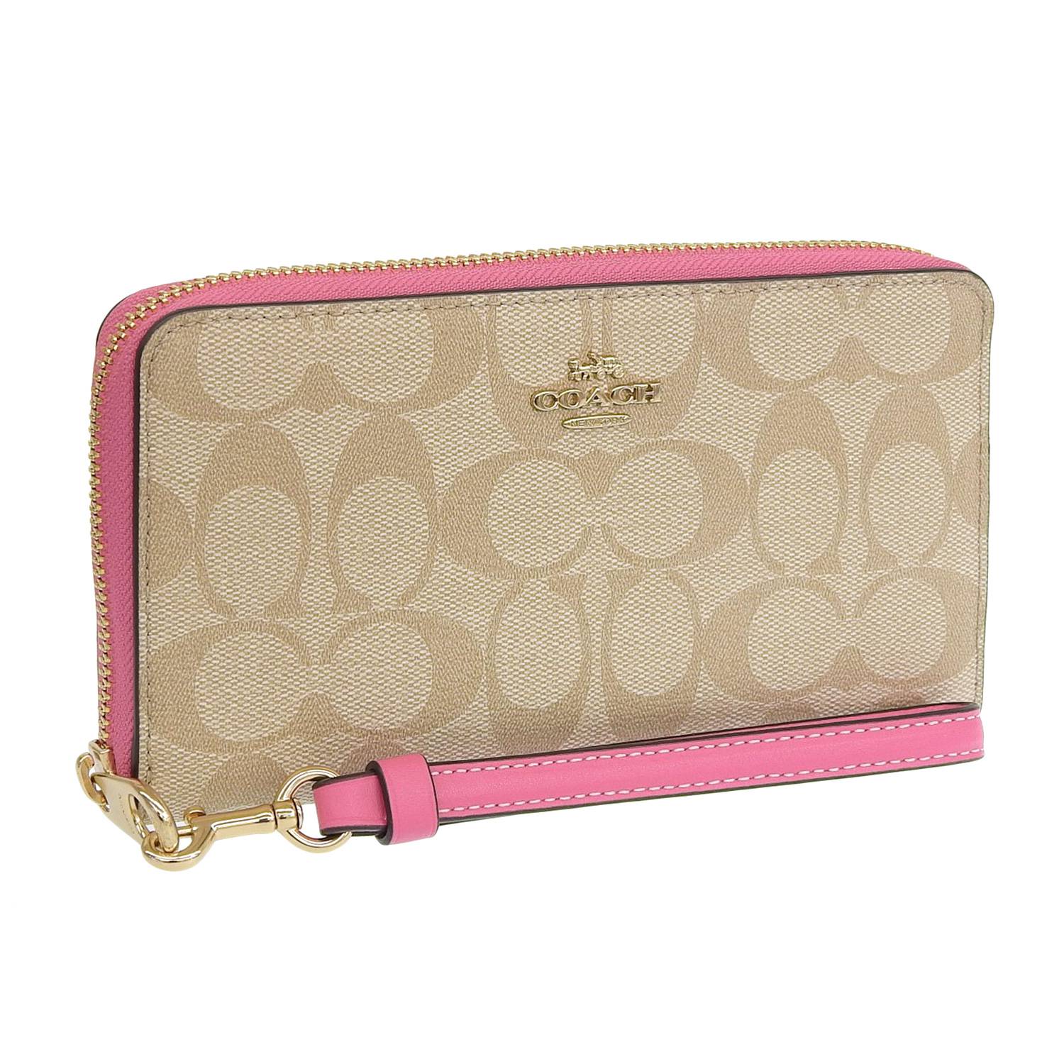 COACH コーチ LONG ZIP AROUND WALLET シグネチャー 長財布(505402436