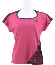 FILA（ZETT Ladies）/【テニス】フラスコネックTシャツ チェック柄 スポーツウェア レディース/505153340