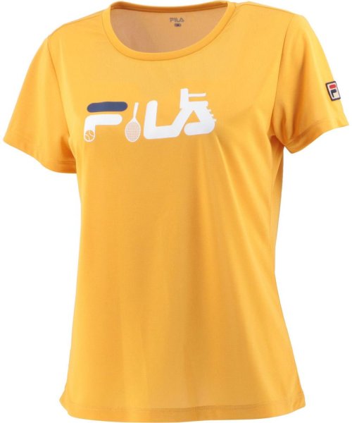 FILA（ZETT Ladies）(フィラ（ゼット　レディース）)/【テニス】FILAロゴ グラフィックTシャツ スポーツウェア レディース/イエロー