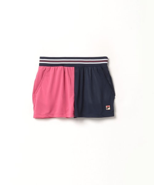 FILA（ZETT Ladies）(フィラ（ゼット　レディース）)/【テニス】アシンメトリ― ショートパンツ 無地 スポーツウェア レディース/ピンク