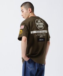 AVIREX(AVIREX)/《COLLECTION》AIR NATIONAL GUARD PATCH T－SHIRT / エアナショナルガード Tシャツ/オリーブ