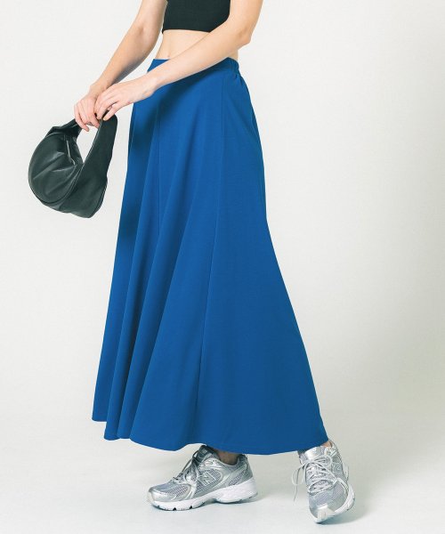 coca(コカ)/とろみフレアリラクシースカート/BLUE