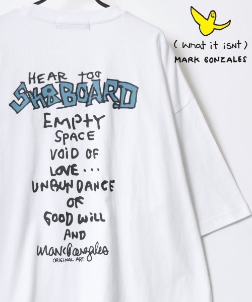 LAZAR(ラザル)/【Lazar】MARK GONZALES /マークゴンザレス オーバーサイズ ストリート バックプリント 半袖Tシャツ メンズ カジュアル トップス/柄1