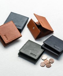 MURA(ムラ)/MURA 牛本革 薄型 コンパクト ボックス型 コインケース/ブラック