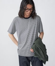 SHIPS MEN/SHIPS: ALBINI オーガニックコットン マイクロボーダー Tシャツ/505404374