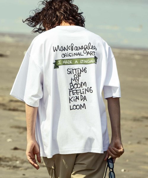 Mark Gonzales(Mark Gonzales)/MARK GONZALES ARTWORK COLLECTION(マーク ゴンザレス)バックプリント半袖Tシャツ/5type/6colors/ホワイトA