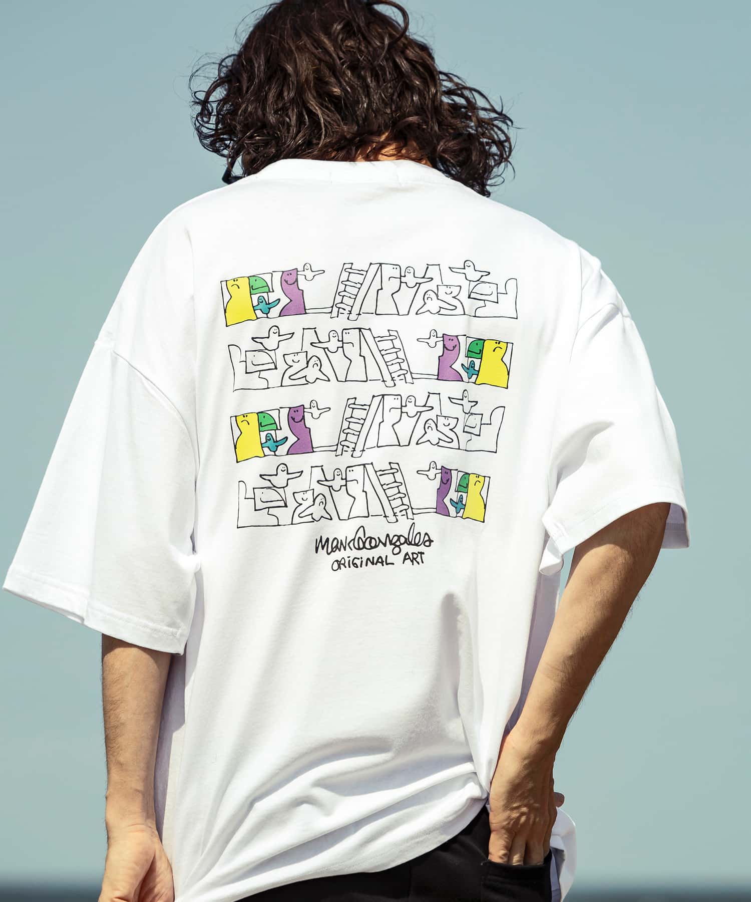 MARK GONZALES ARTWORK COLLECTION(マーク ゴンザレス)バックプリント半袖Tシャツ/5type/6colors