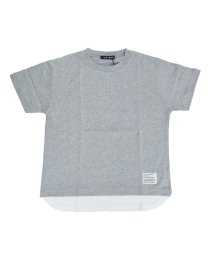 CLARAH　kids(クララキッズ)/キッズ Tシャツ レイヤード 半袖 重ね着風 男の子 女の子 子供服 トップス ティーシャツ カジュアル シンプル ストリート ジュニア おしゃれ 可愛い 11/グレー