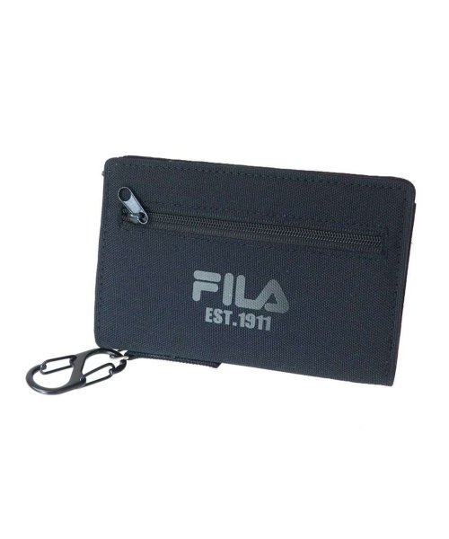 cinemacollection(シネマコレクション)/フィラ[メンズ財布]カジュアルロゴ深札入れ  FILA/ブラック