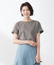 J.PRESS LADIES/【WEB限定カラーあり・接触冷感・UVケア】コンパクトコットンスムース タックスリーブ カットソー/505405522