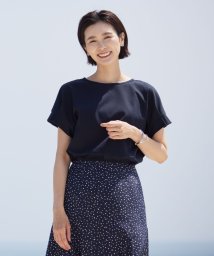 J.PRESS LADIES/【WEB限定カラーあり・接触冷感・UVケア】コンパクトコットンスムース タックスリーブ カットソー/505405522