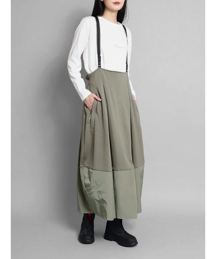 LASUD大好評のバルーン型のジャンパースカート55％ポリエステル