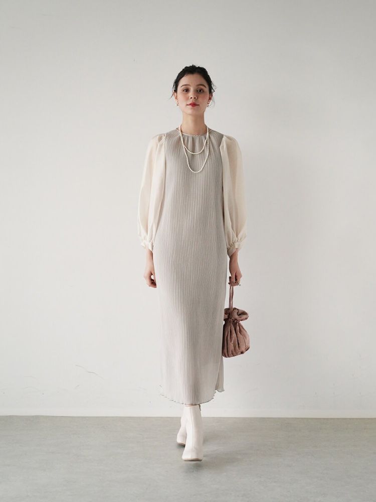 Rire fete ボタニカル刺繍チュールドレス リルフェテ