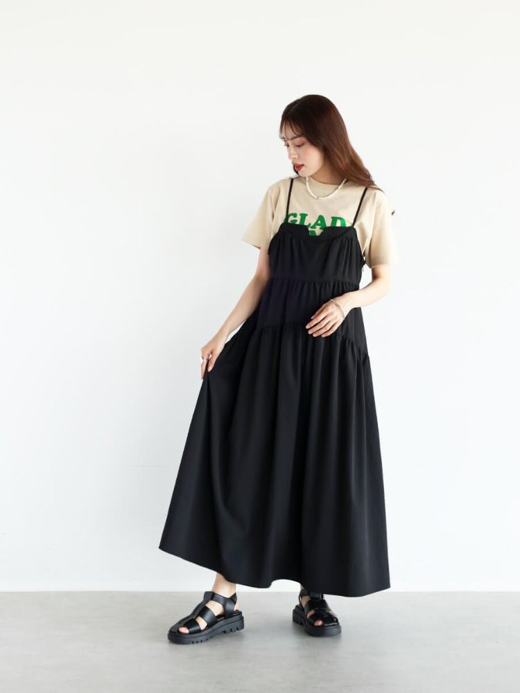 セール】ティアードキャミワンピース(505407827) | ヴァン(Vin) - MAGASEEK