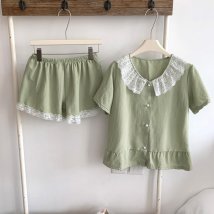 miniministore(ミニミニストア)/部屋着 上下セット 半袖パジャマ 春夏秋/ミント